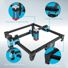 

TT-5.5S 40W Laser Engraving Machine Compressed Spot High-precision Woodworking Cutting Metal Leather Laser Marking Printer