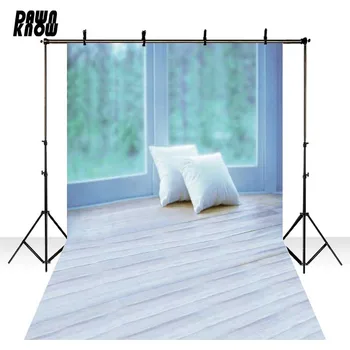 

DAWNKNOW Window Hold Pillow Vinyl Photography Background For Newborn Floor Photo Shoot Backdrop For Wedding Photo Studio F1477