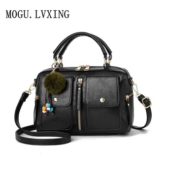 

MOGU.LVXING brand new women's handbags fashion shoulder bag Europe and United States trend PU leather pillow bag Messenger bag
