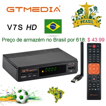 

Satellite Receiver Gtmedia V7S HD Receptor with USB antenna Support Europe Signal Newcamd DVB-S2 Satellite Decoder Freesat V7 HD