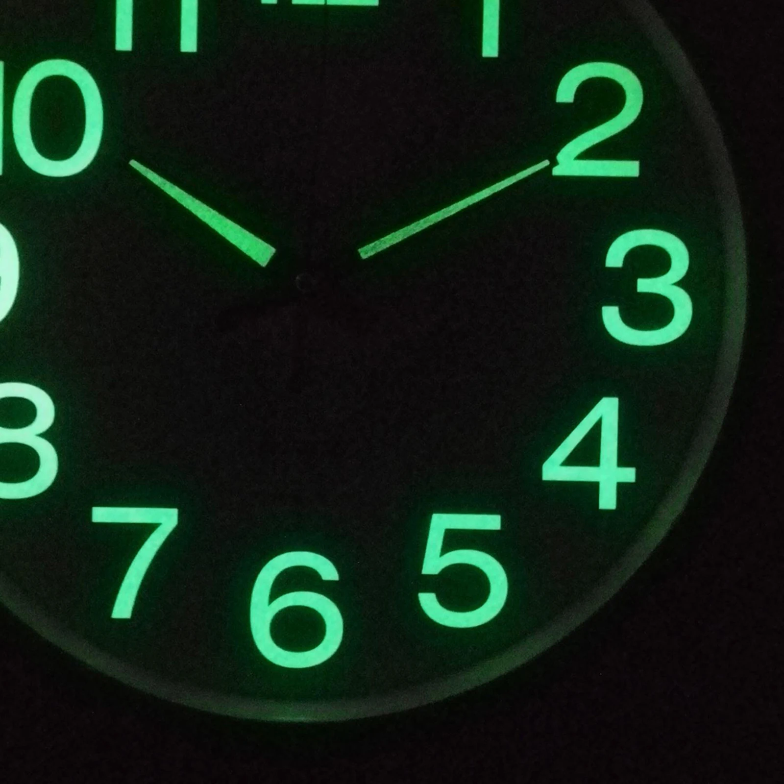 12`` Modern Luminous Large Quartz Wall Clock Glow In The Dark Bedroom Office