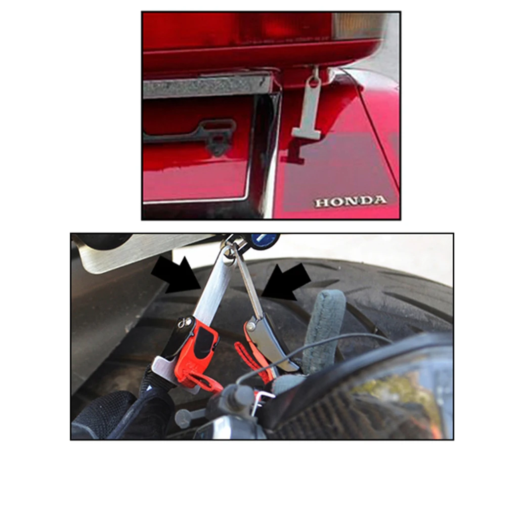 Motorcycle Open Face Helmet Lock Quick Release Buckle Fastener Secure Silver