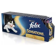 Корм влажный Felix Sensations для кошек с уткой, 85 г(24 шт