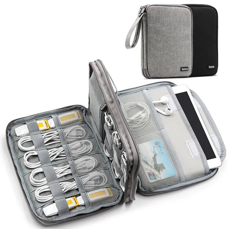 

Portable Storage Bag Mobile Hard Drive Data Line U Disk Protective Case Handbags Organizer Tools Household Products Accessories