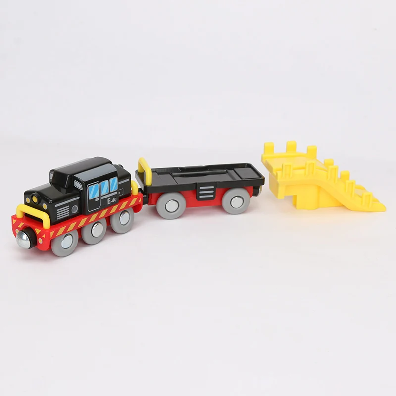 new 3pcs set train DIY Деревянные треки игрушка кран угольная станция пещера туннель деревянная платформа деревянные аксессуары для поезда трек части строительные блоки игрушки - Цвет: new 3pcs set train