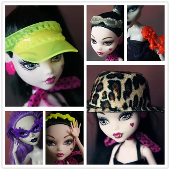 

Dolls Accessories For Monstering High Dolls For 1/6 Doll House Kids Toy Party Glasses parts no doll wave 1