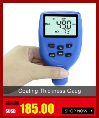 OUTEST Digital Mini Coating Thickness Gauge Car Paint Thickness Meter Paint Thickness tester Thickness Gauge 0~1300um
