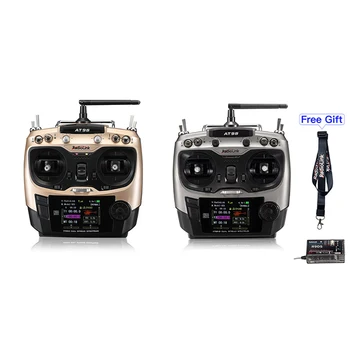 

Radiolink AT9S Pro 10CH 2.4G Radio Transmitter Remote Controller and R9DS Receiver for FPV Racing Drone Helicopter Airplane