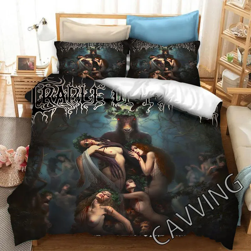 Cradle of Filth Band  3D Printed Bedding Set Duvet Covers & Pillow Cases Comforter Quilt Cover (US/EU/AU Sizes)  H01 