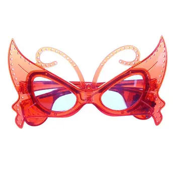 

Flashing Glass LED Pattern Butterfly Glasses for Red Carnival Party