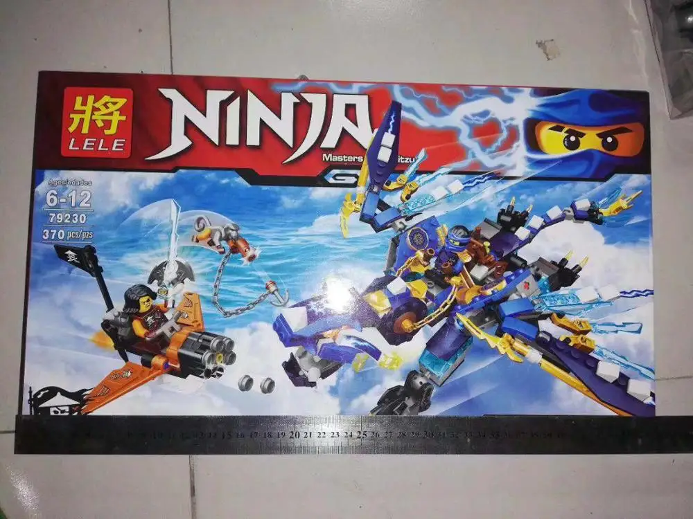 

370PCS Ninja building block Jay Thunder Dragon bricks pirate monkey compatible Toys