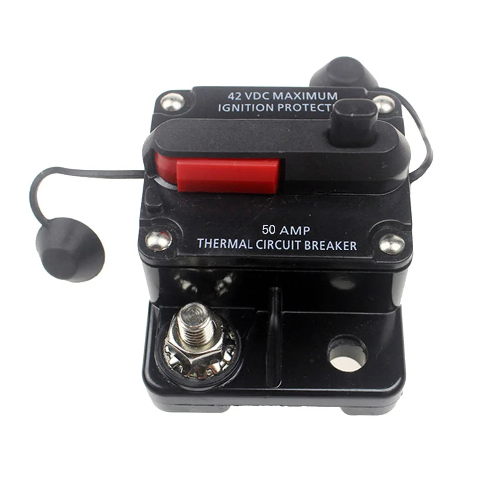 

50A 60A 80A 100A 150A 200A 250A 300A Car Audio Amplifier Circuit Breaker Fuse Holder Stereo Amplifier Refit