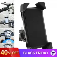 Black Universal Motorcycle Mobile Phone Navigation Fixed Bracket Bicycle Motorbike Accessories for 3.5-7 Inch Mobile Phones