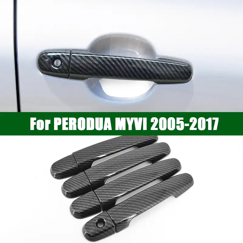 For Perodua Myvi 2005 2017 Carbon Fiber Pattern Car Door Handle Cover Trim 2006 2007 2008 2009 2010 2011 2012 2013 2014 2015 201 Car Stickers Aliexpress