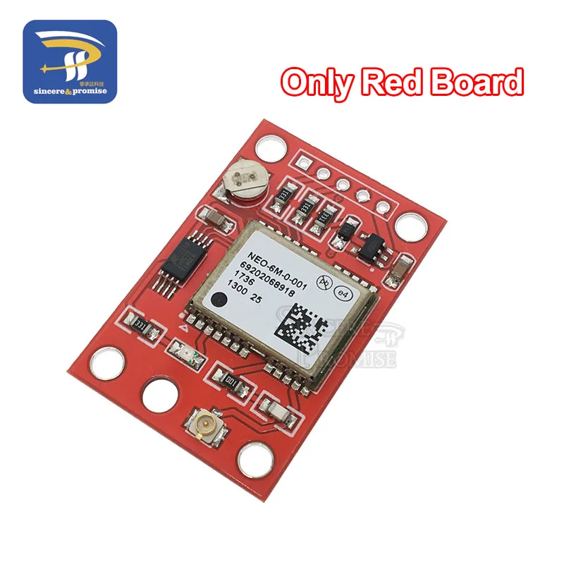GY-NEO6MV2 NEO-6M gps модуль NEO6MV2 с управлением полетом EEPROM управление Лер MWC APM2 APM2.5 большая антенна для Arduino доска - Цвет: Only Red Board
