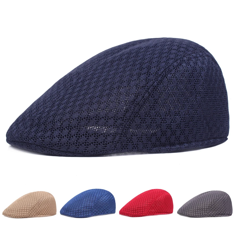 Boina De Verano Para Hombre - Algodón, Ajustable, Estilo Francés, Para Niño Y Adulto | Color Sólido