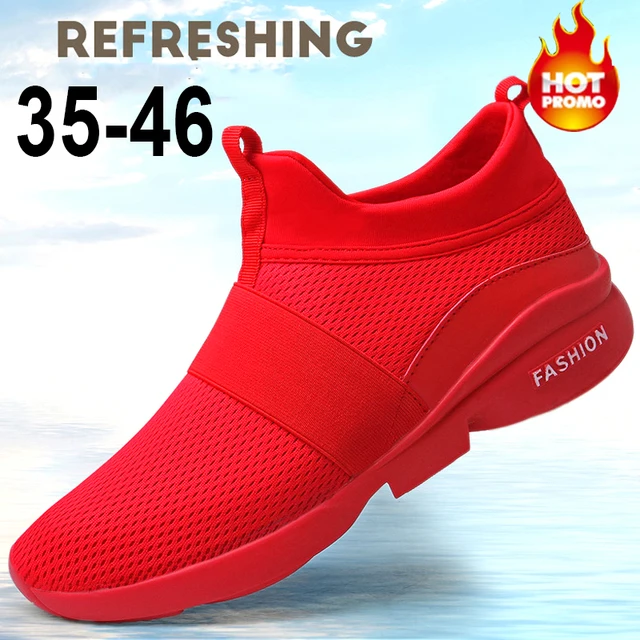 US $7.99 2020 New Autumn Women Shoes Ankle Sneakers Red Sock Men Fashion Sneaker Casual White Shoes Size 35