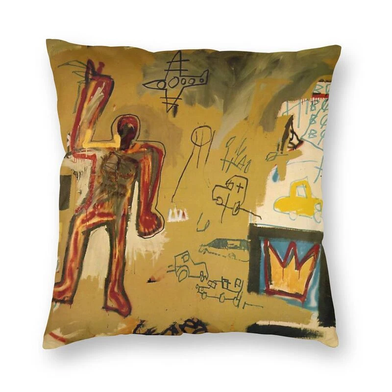 Fundas de de color rojo para hombre, de cojines de Basquiat para sofá, fundas de almohada cuadradas|Funda de cojín| AliExpress