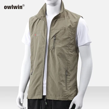 

2019 Fishing Jacket Quick-drying Mesh Vestt Multi-Pocket Mesh Windproof and Quick-drying Vest Men's Breathable Fishing Jacket