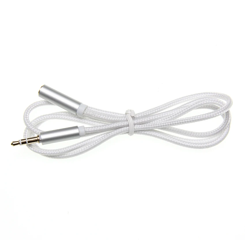 3 5mm Braid Frosted AUX Cables Headphone Extension Cable Jack Male To Female for Computer Extender Cord Audio Cables 300pcs lot