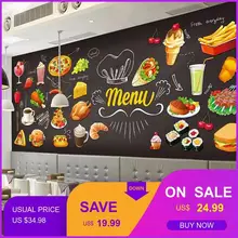 Пользовательские фото обои 3D гамбургер Ресторан Кофейня Чайный домик фаст-фуд горячий горшок столовая Настенные обои
