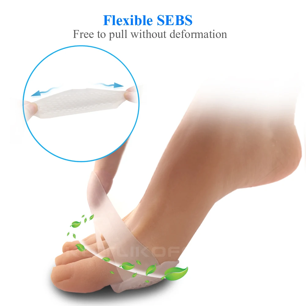 Silicone Insoles For Shoes Gel Padded Forefoot Insoles For Heel Shoes Pad Breathable Soft Care High Heel Shoe Insole Insert shoe insoles
