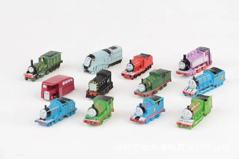 TOMY Thomas мини поезд 12 шт. фигурка героя кукла украшение игрушка торта|Игровые