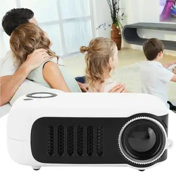 

Mini Portable Projector Household Projectors 320 x 240 Resolution with 2-Inch LCD Screen (100-240V) US EU AU Plug