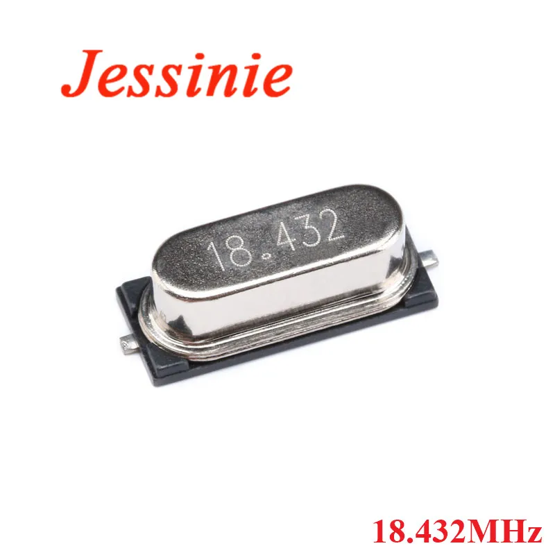 10pcs SMD 49S 18.432MHz Crystal Oscillator 18.432 MHZ Passive 20PF ±20PPM 18.432M | Электронные компоненты и