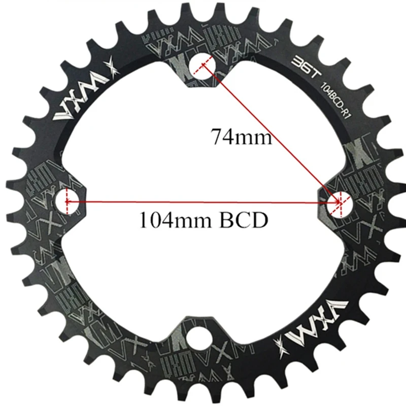 Велосипед vxm 104Bcd ручной маховик узкая и широкая Звездочка Mtb велосипедная Звездочка диск горный велосипед