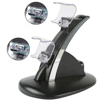 

2 Controllers USB Charging Port LED Station Dock Stand for Sony PS4 Controller