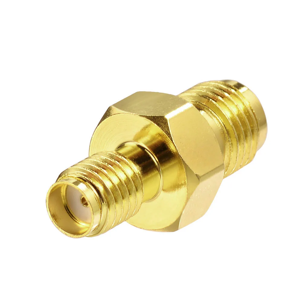 Gold Plated Brass RF Coaxial Connector Adapter 50ohm for Electronic Components
