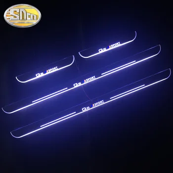 

SNCN 4PCS Acrylic Moving LED Welcome Pedal Car Scuff Plate Pedal Door Sill Pathway Light For Audi Q5 8R FY 2008 - 2018 2019