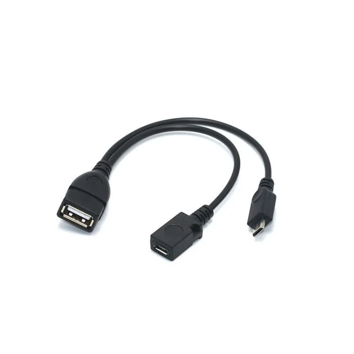 2 в 1 OTG Micro USB Host power Y Splitter USB адаптер для Micro 5 Pin женский и мужской кабель SP99