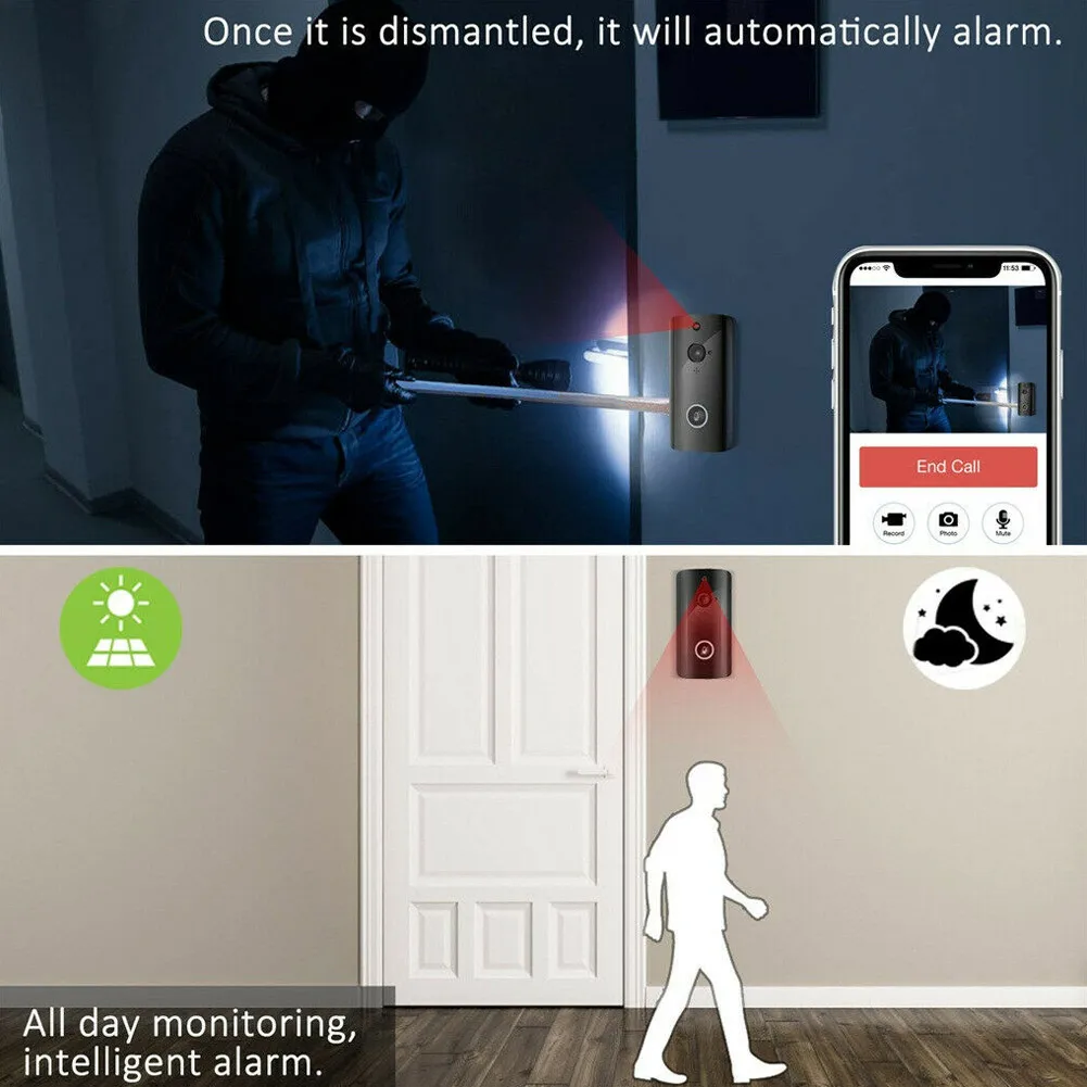 

1080P Smart WIFI Security Doorbell Wireless Video Phone Camera with Night Vision ING-SHIPPING