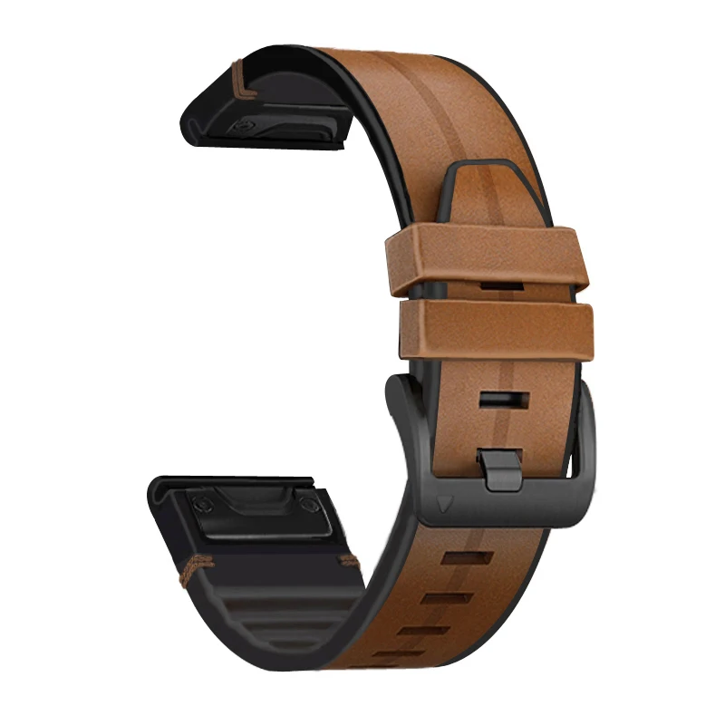 Pulseira para Garmin Fenix 5x Plus 6x Pro 3hr 26 22 mm Faixa de Couro Sílica Liberação Rápida Forerunner 935 945 - Image 6