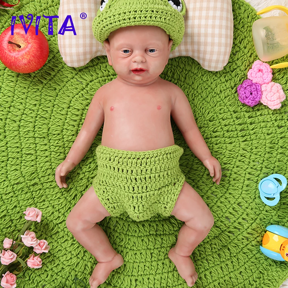 IVITA WG1502 46 см 3500 г силиконовые куклы для новорожденных детей младенцев девочек и
