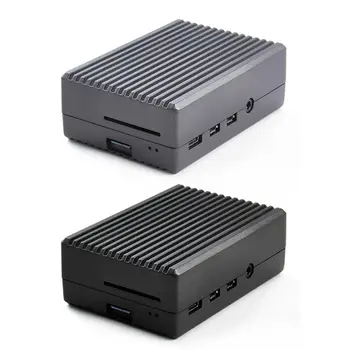 

Metal Case Enclosure Aluminum Alloy Protective Shell for Raspberry Pi 4B Kit