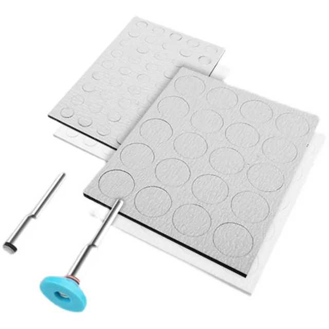 Punching Polishing Abrasive Sponge Sandpaper Set Round Pre-Cut Sandpaper Gundam Military Model Chariot Tank Polishing Tool 4