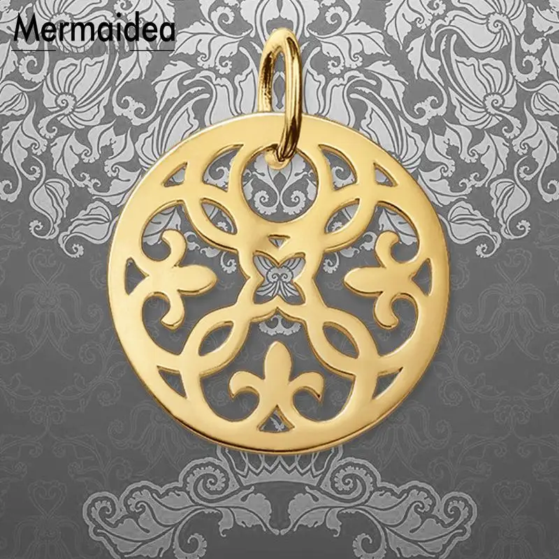 Украшение из ротанга золотого цвета Маленькая подвеска модное ювелирное изделие