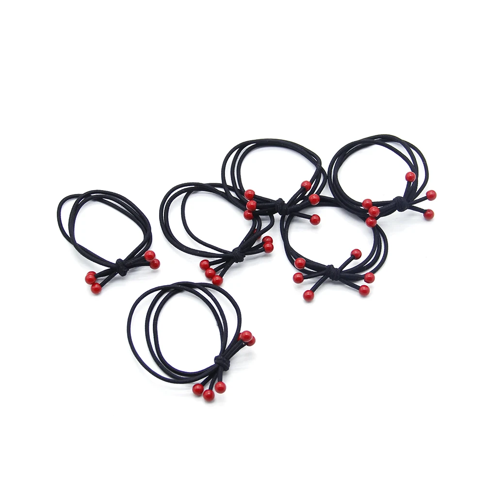 David Accessories 50 шт./лот эластичный растягивающийся резинка для волос с горошек и повязка на голову для девочек Для женщин аксессуары для волос, 50Yc7937
