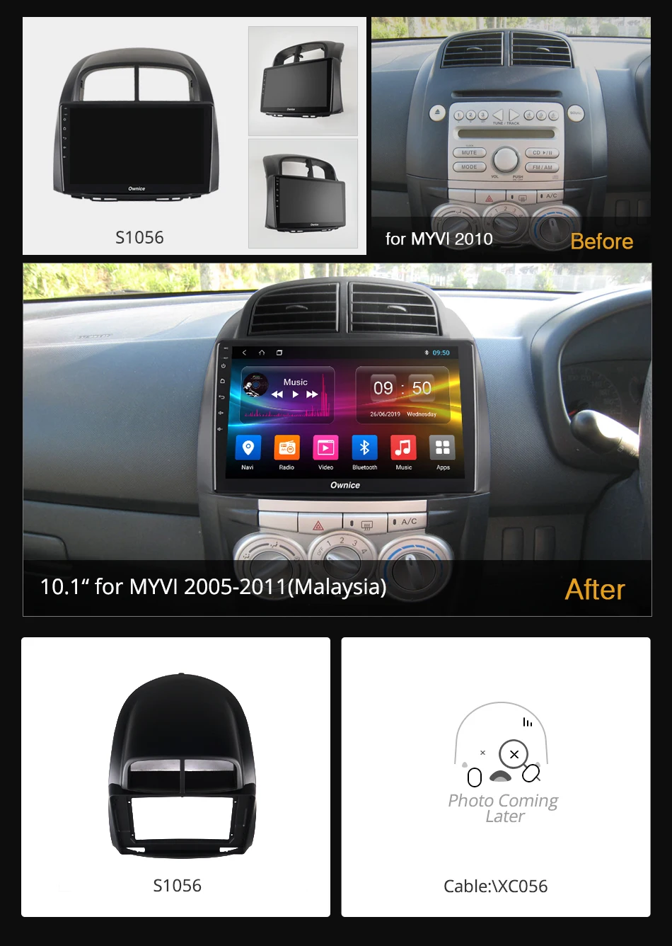 Ownice Восьмиядерный Android 9,0 360 Panorama k3 k5 k6 автомобильный радиоприемник для PERODUA MYVI icon 2005-2011 DSP 4G LTE SPDIF 4G+ 64GB Авто gps