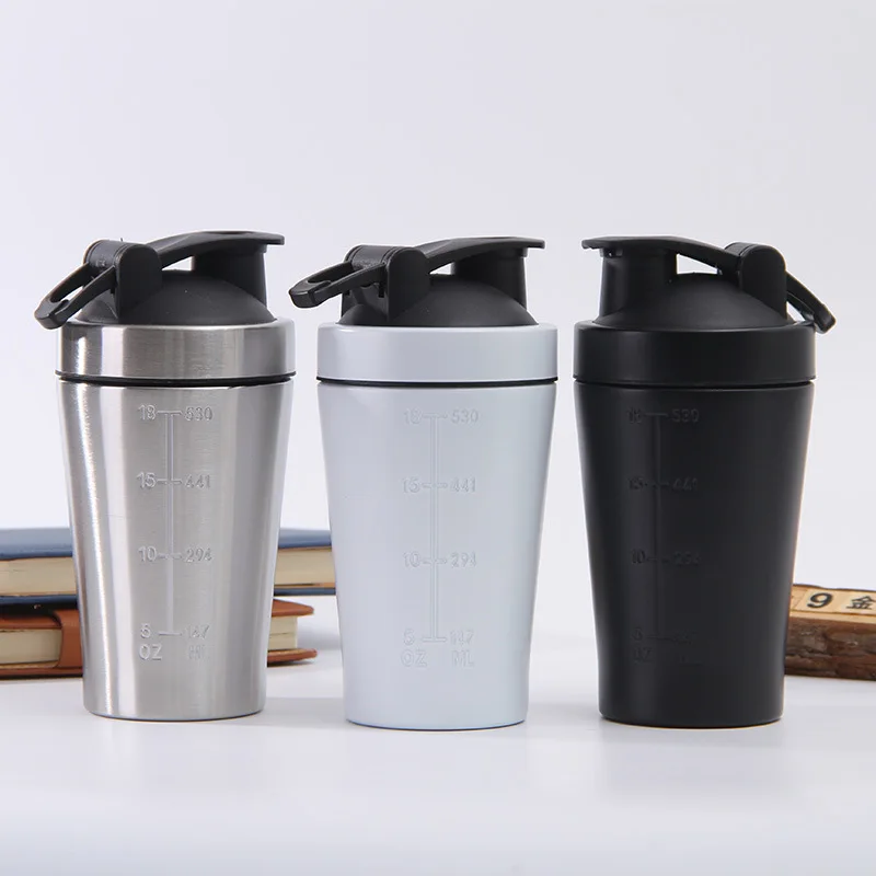 

Europe And America Hot Sales Stainless Steel Shake Cup Large Capacity 22oz650ml Gym Sports Bottle Customizable
