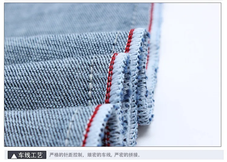 Summer New Style MEN'S Jeans Men's Korean-style Slim Fit Elasticity Loose And Plus-sized Pure Cotton Skinny Jeans Men's