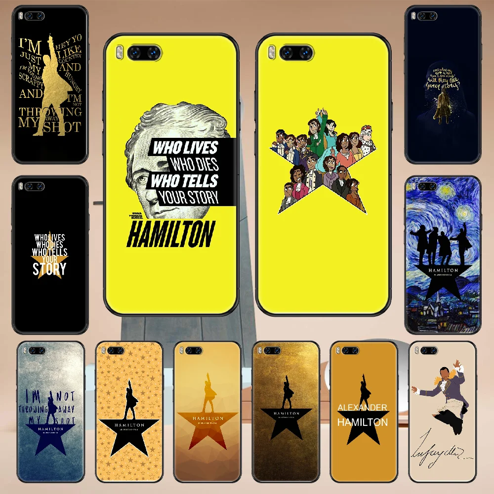 Hamilton Musical Lyrics Phone case For Xiaomi Mi Max Note 3 A2 A3 8 9 9T 10 Lite Pro Ultra black art shell soft Etui tpu prime | Мобильные