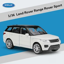 WELLY литая под давлением машина 1:36 Масштаб Land Rover Range Rover Sport SUV оттягивающаяся модель автомобиля игрушечный автомобиль из металлического сплава для мальчика Коллекция подарков