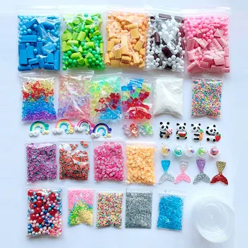 

Kids Toys Baby Slime Supplies Kit Foam Beads Charms Styrofoam Balls Tools For DIY Slime Making игрушки Juguetes para niños