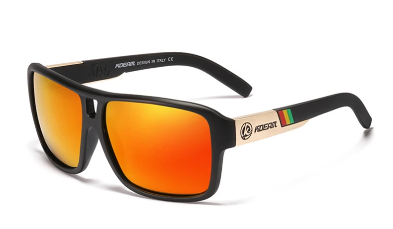 KDEAM, поляризационные очки, мужские спортивные очки, квадратные солнцезащитные очки, мужские, брендовые, для вождения, поляризационные очки, уличные, UV400, очки X7