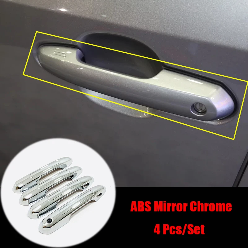 

ABS Chrome For Toyota Highlander Kluger 2020 2021 Car door protector Handle Decoration Cover Trim Car accessories Styling 4pcs