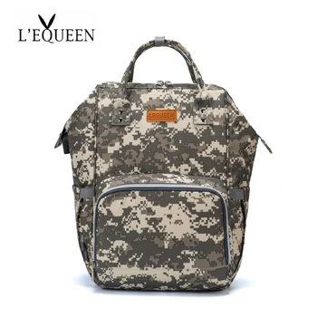 

Lequeen IN-USB Women Fashion Diaper Bag Backpack For Stroller Mom Maternity Backpack For Baby Care Nappy Bag Travel Baby Diaper